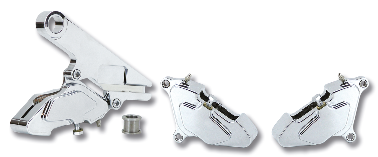 ZODIAC CHROME PLATED BILLET ALUMINUM CUSTOM STYLE BRAKE CALIPERS Secondary image