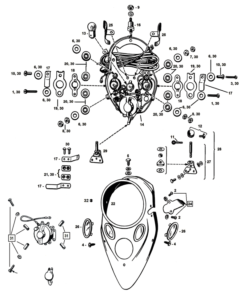 INSTRUMENT PANEL 1937-1946 - view 1