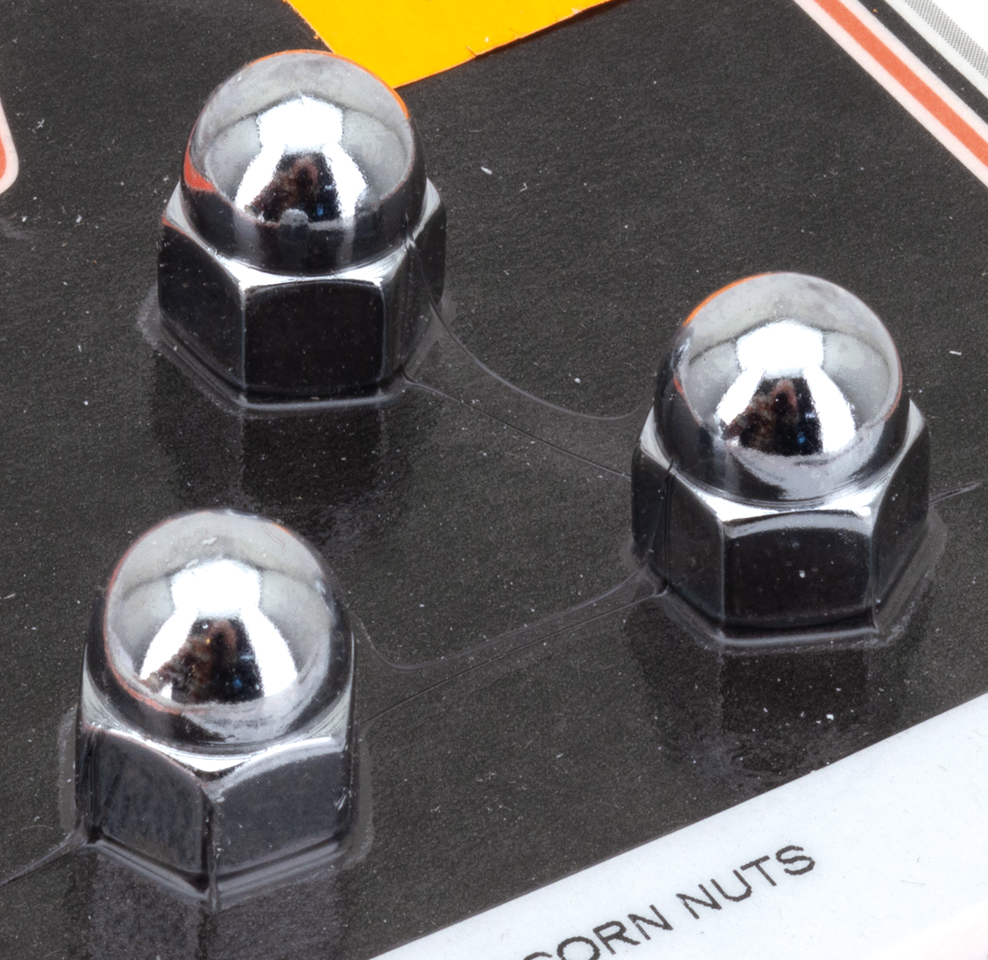 COLONY ROUND TOP CHROME ACORN NUTS - view 1 Main image