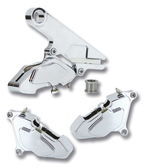 ZODIAC CHROME PLATED BILLET ALUMINUM CUSTOM STYLE BRAKE CALIPERS - view 2