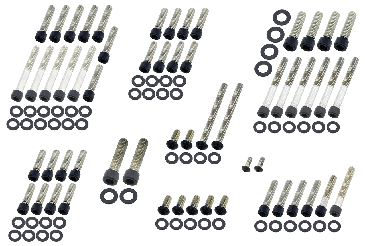 BLACK STAINLESS STEEL DRIVETRAIN SCREW KITS - view 1 Main image