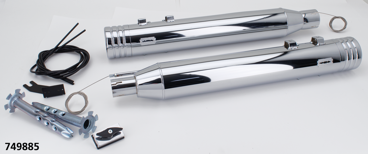 MCJ ADJUSTABLE EXHAUSTS FOR TOURING - view 1