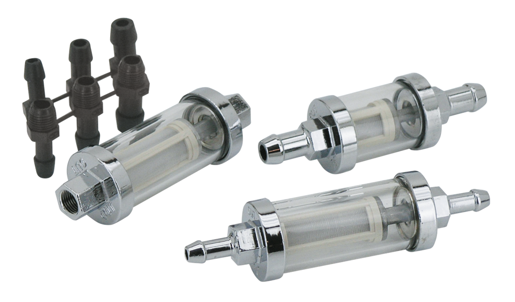 CHROME SEE-THROUGH FUEL FILTER - view 2