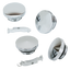 CHROME BILLET POINTED OR DOMED "ESSENTIAL" GAS CAPS - view 1