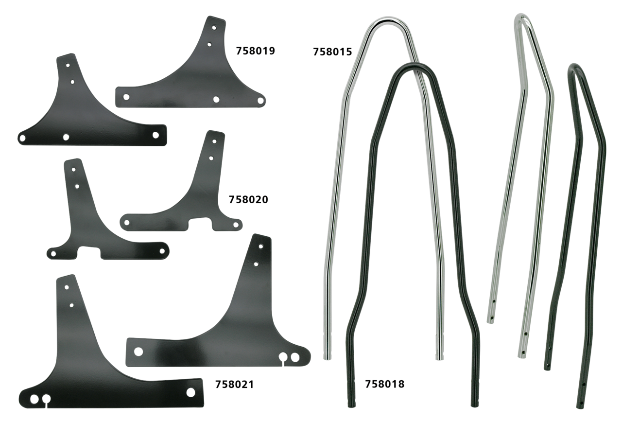 WESTLAND CUSTOMS RIGID MOUNT SISSY BARS - view 1 Main image