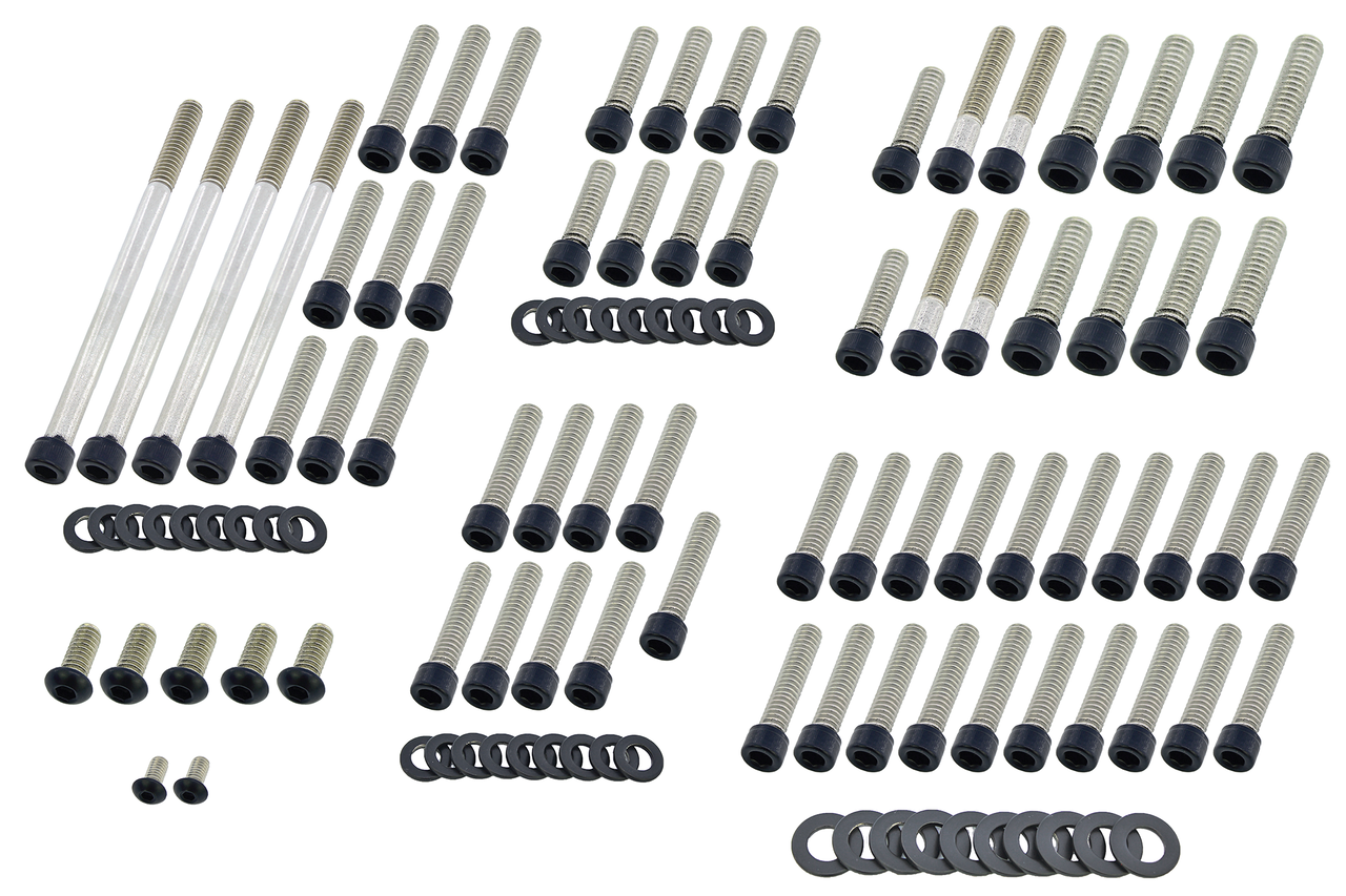BLACK STAINLESS STEEL DRIVETRAIN SCREW KITS - view 1 Main image