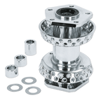 SPOOL STYLE CHROME HUB WITH 80 SPOKE HOLES - view 2