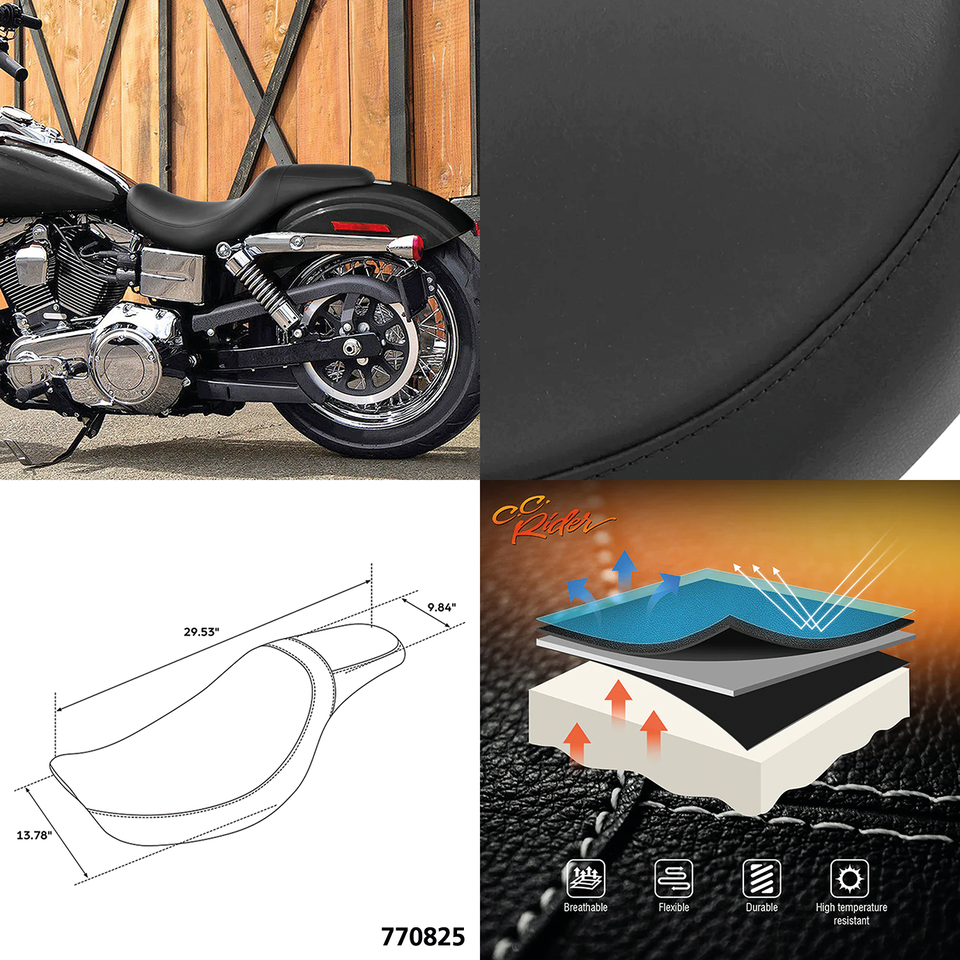 C.C. RIDER 2-UP SEAT FOR DYNA - view 3