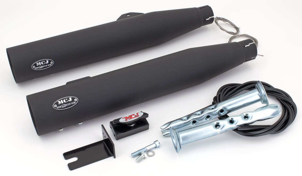 MCJ ADJUSTABLE EXHAUSTS FOR DYNA - view 1