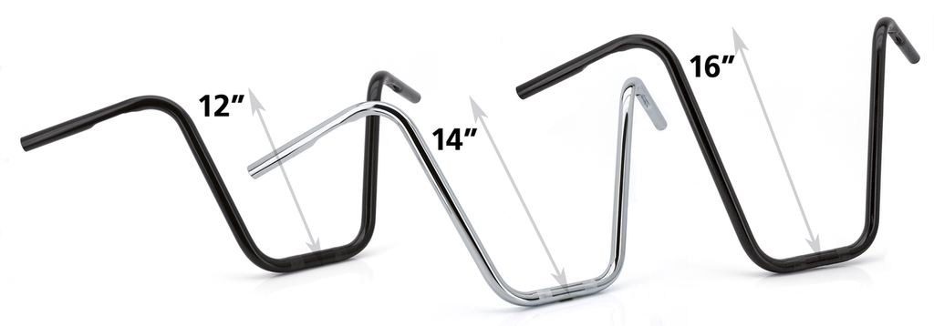 BURLY NARROW APE HANGERS FOR ONE INCH DIAMETER RISERS - view 2