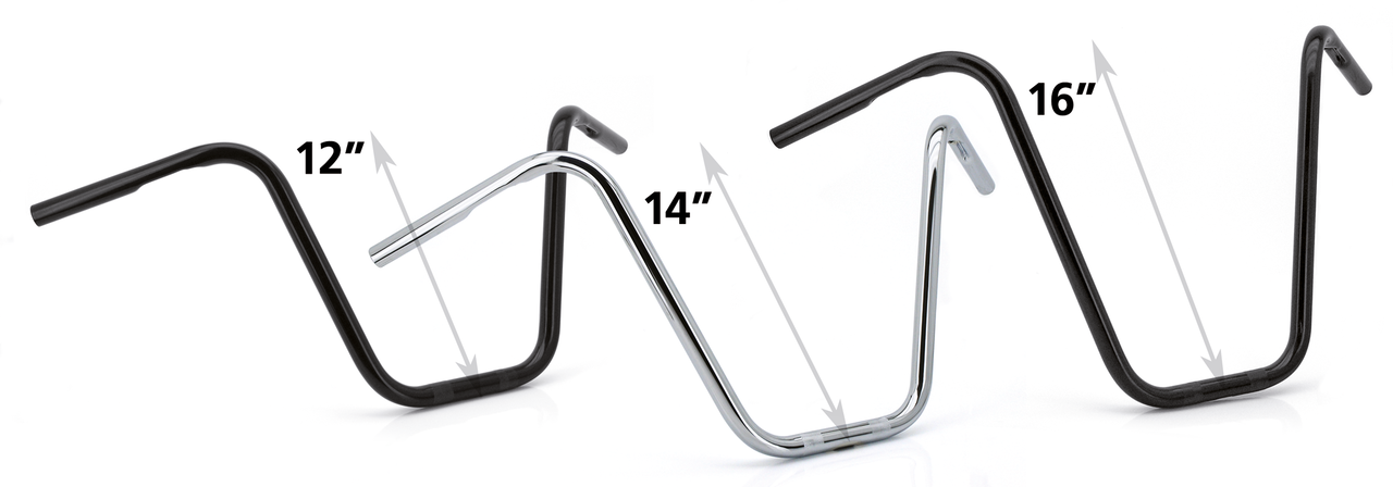 BURLY NARROW APE HANGERS FOR ONE INCH DIAMETER RISERS - view 2