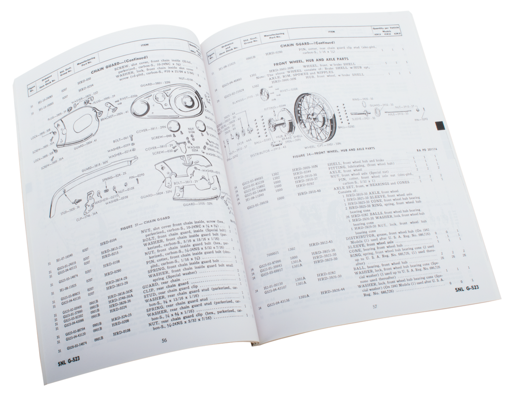 MANUALS AND SPARE PARTS CATALOGS FOR VINTAGE MODELS - view 2