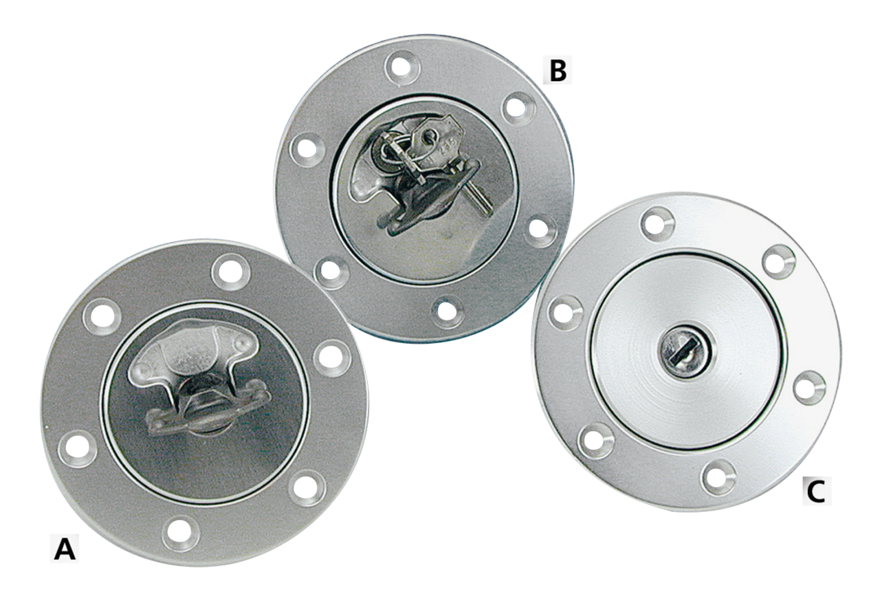 NEWTON AERO 300 ALUMINUM RACING GAS CAPS - view 3