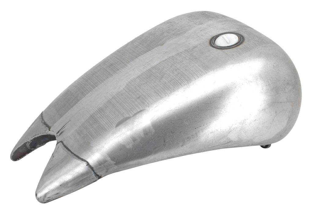 ONE PIECE 4" STRETCHED STEEL SMOOTH TOP GAS TANK FOR SOFTAILS - view 2