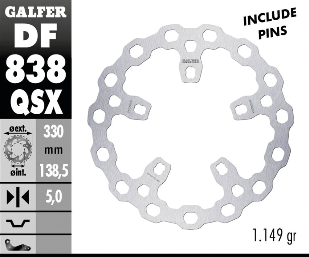 GALFER "BIG CUBIQ" DISC BRAKE ROTORS - view 2