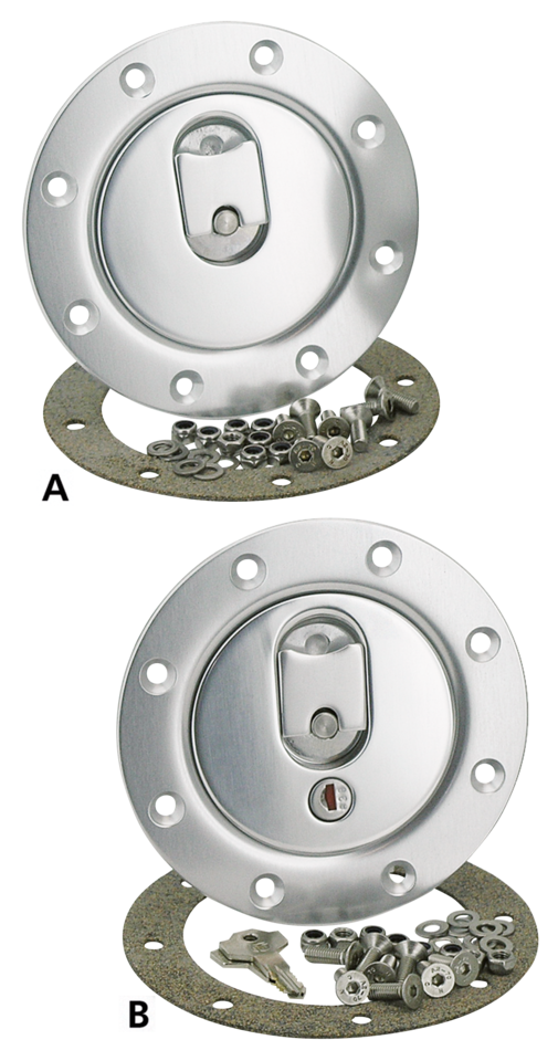"QUICK ACTION" ALUMINUM RACING GAS CAPS - view 1
