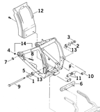 SWINGARM PARTS FOR SOFTAIL 2000-2017 - view 2