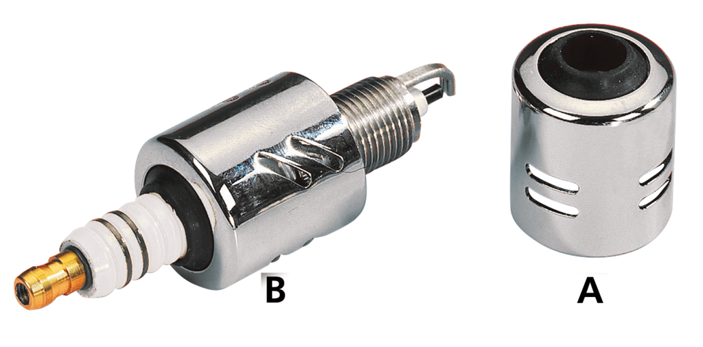 CHROME SPARK PLUG COVERS - view 2