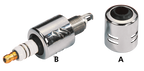 CHROME SPARK PLUG COVERS - view 2