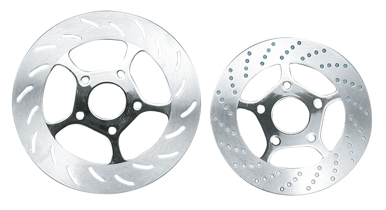 TOLLE CHROME FIVE SPOKE DISC ROTORS - view 2