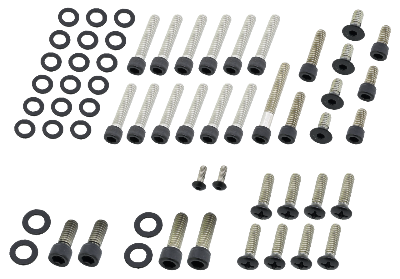 BLACK STAINLESS STEEL DRIVETRAIN SCREW KITS - view 1 Main image