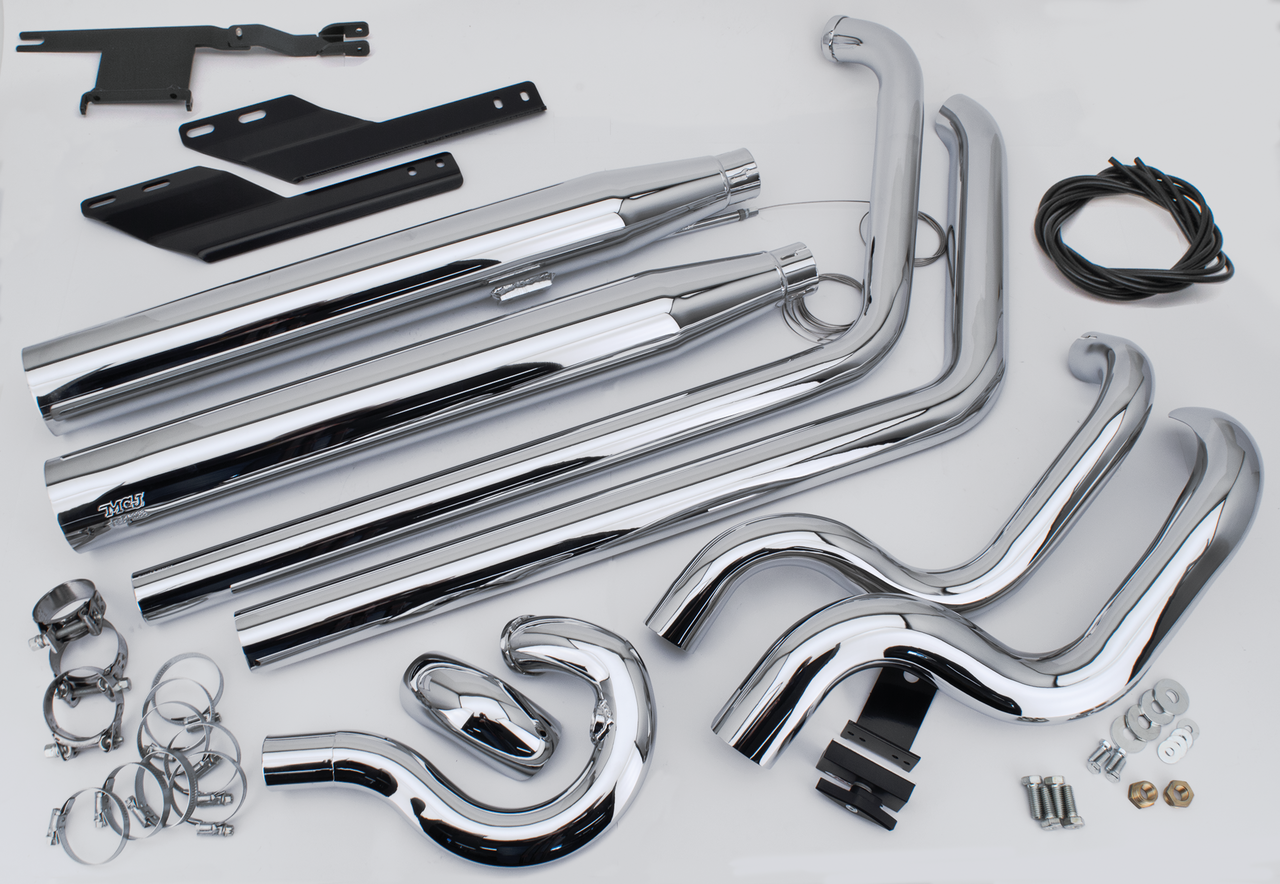 MCJ ADJUSTABLE TRUE DUAL EXHAUST FOR TWIN CAM SOFTAIL - view 3
