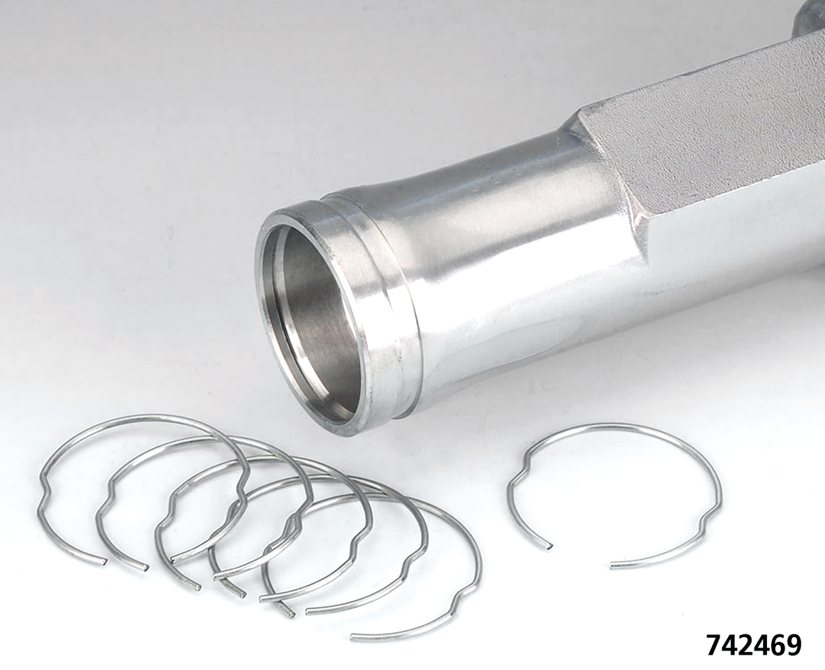 FRONT FORK SEAL RETAINING CLIPS AND BACK UP WASHERS - view 1