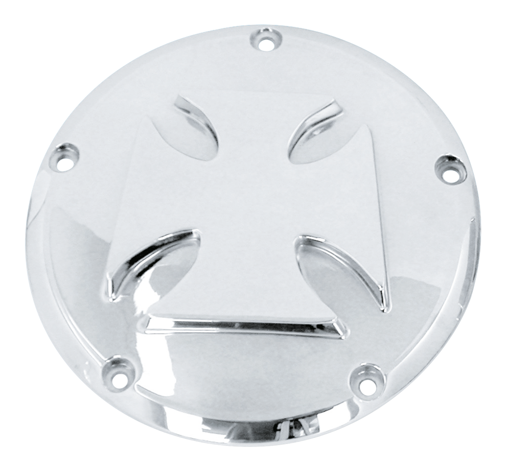 CHROME PLATED ALUMINUM MALTESE CROSS DERBY COVER - view 1 Main image