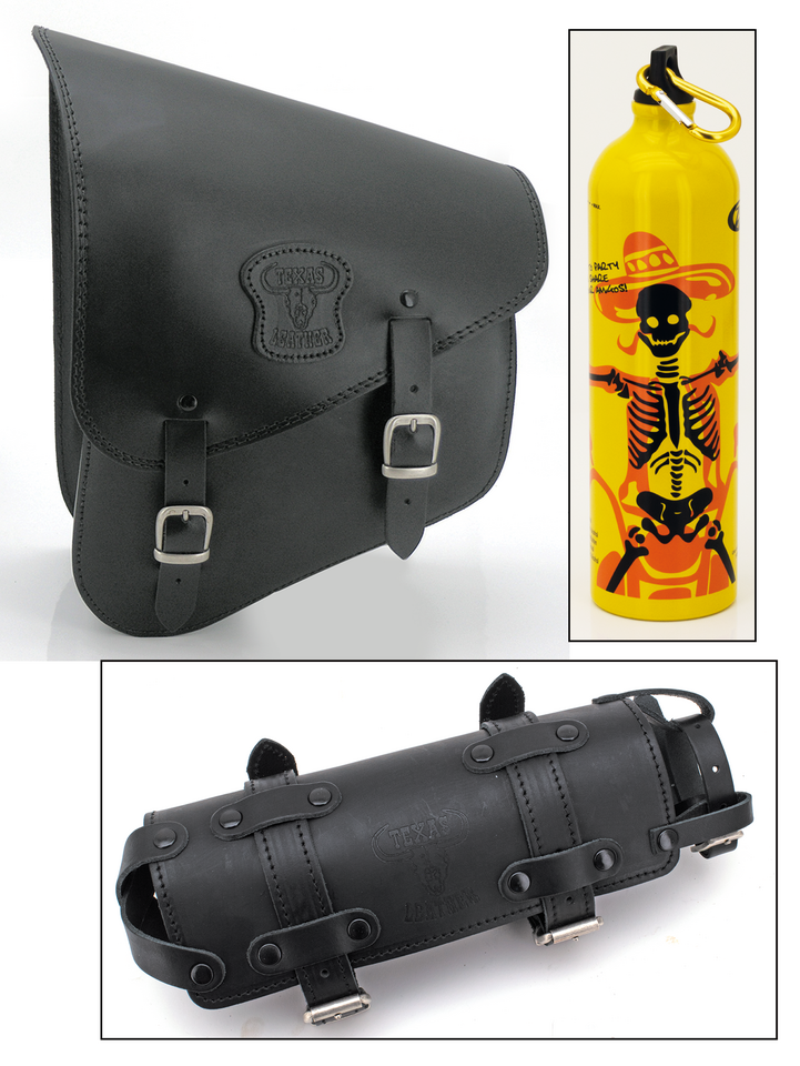TEXAS LEATHER SOFTAIL SWING ARM BAGS - view 1 Main image