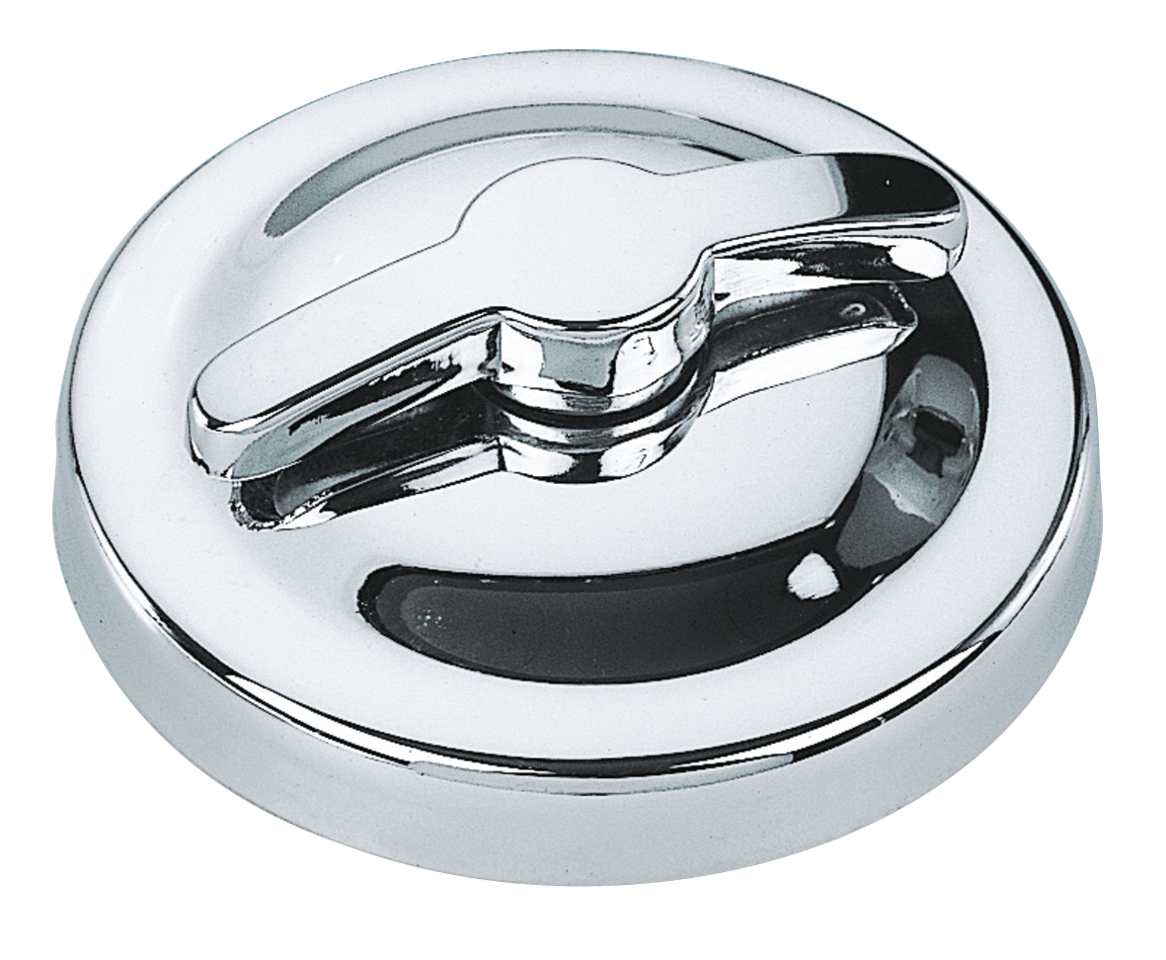 CHROME OIL TANK CAP ASSEMBLY - view 1