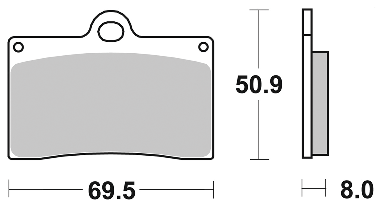 SBS FRONT DISC BRAKE PADS - view 1 Main image