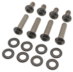 BLACK STAINLESS STEEL FRONT FENDER SCREW KITS - view 1