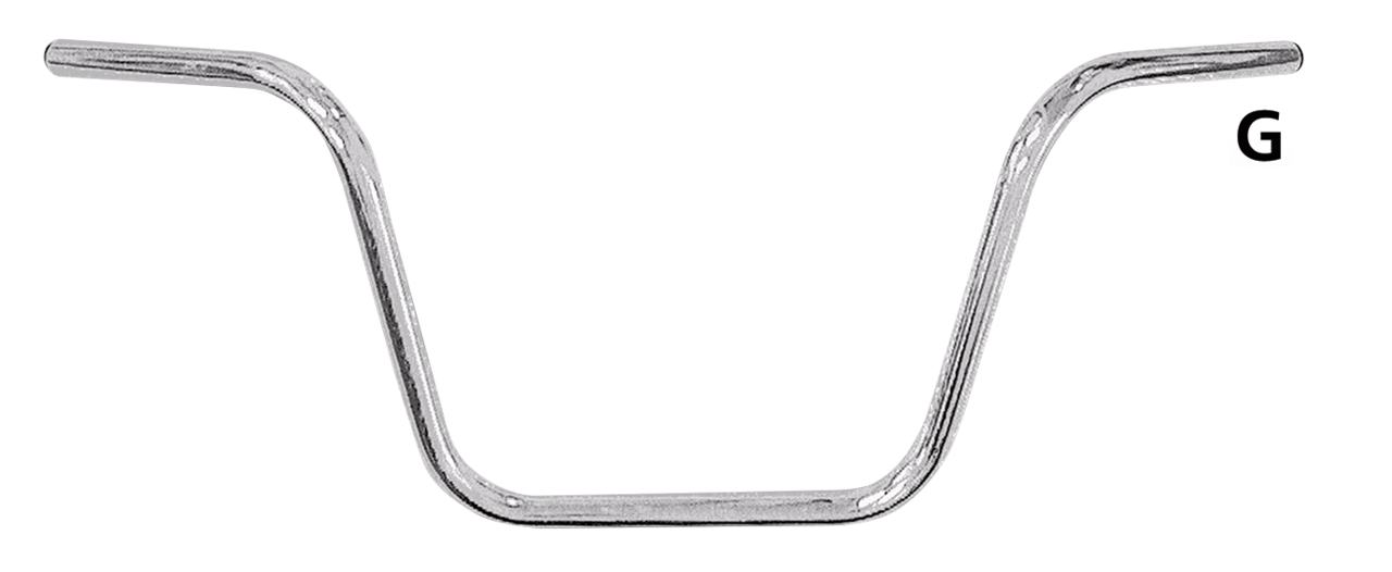 ZODIAC ONE INCH DIAMETER APE HANGER HANDLEBARS - view 1