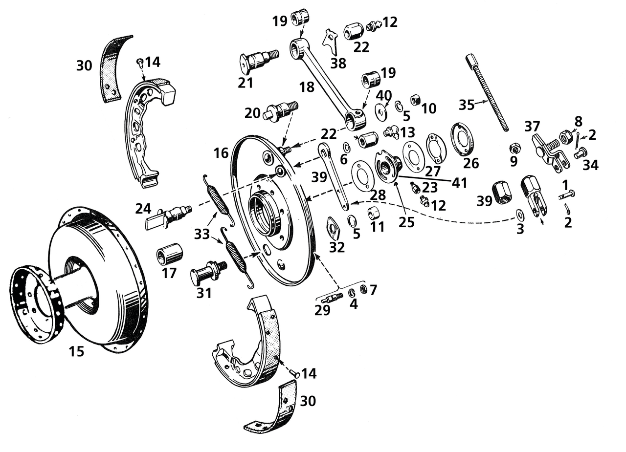FRONT BRAKE 45CI MODELS Secondary image