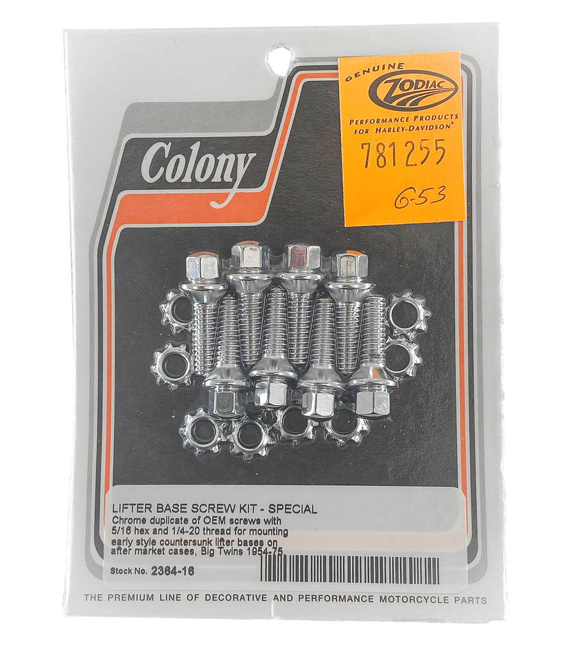 LIFTER BASE & TAPPET BLOCK SCREWS - view 1