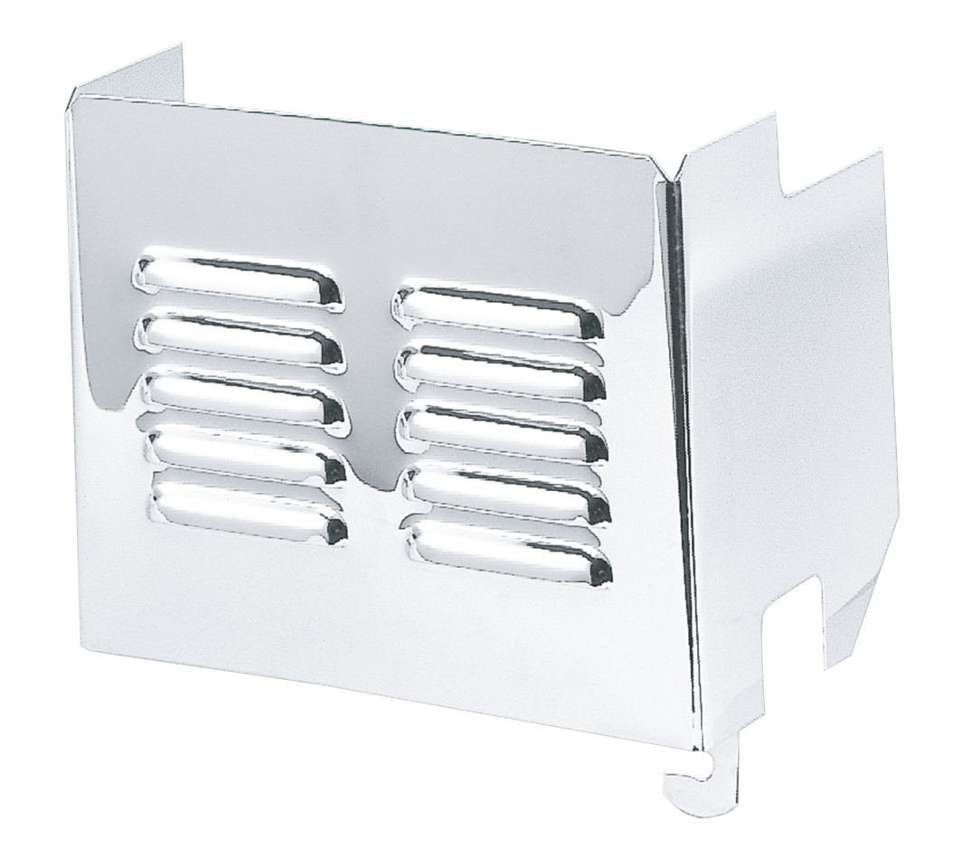 LOUVERED CHROME BATTERY COVERS - view 1