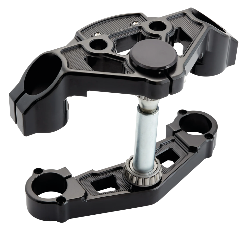 ARLEN NESS METHOD UPPER FORK CLAMPS AND TRIPLE TREES FOR ROAD GLIDE - view 1