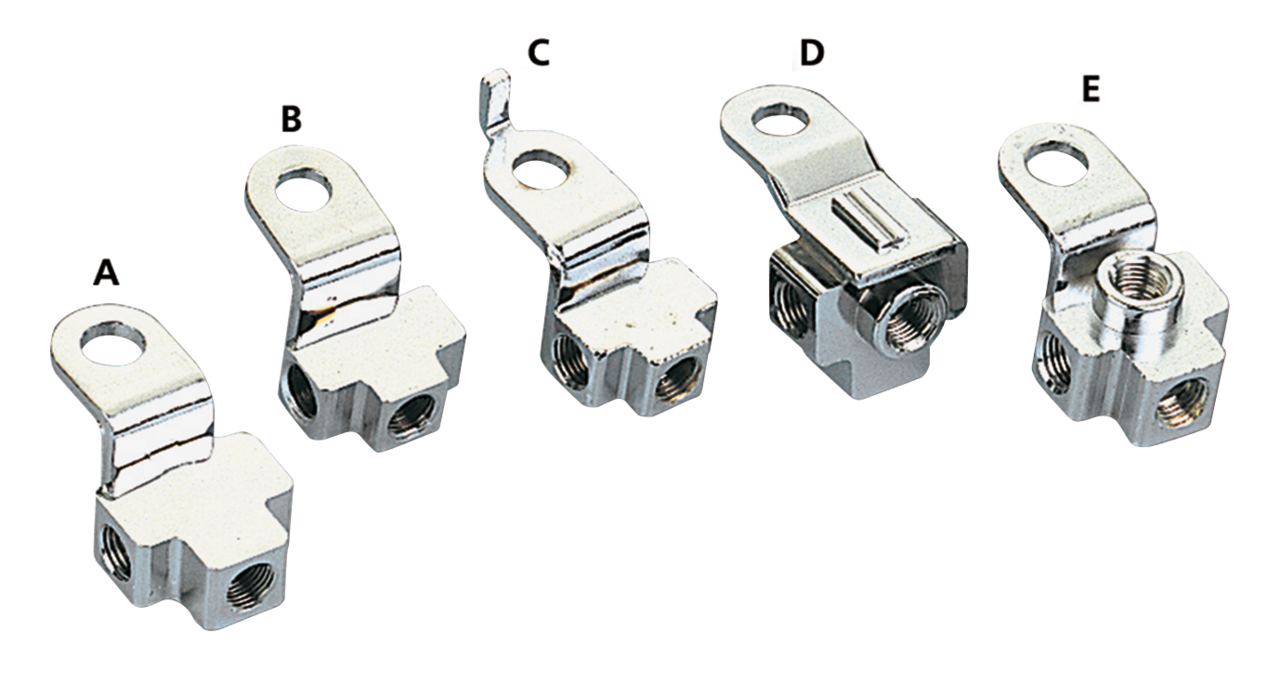 CHROME REPLACEMENT BRAKE LINE TEES - view 1 Main image