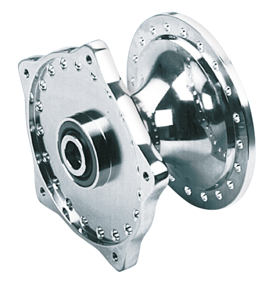 CHROME FRONT HUB 1974-1977 FX & SPORTSTER - view 2
