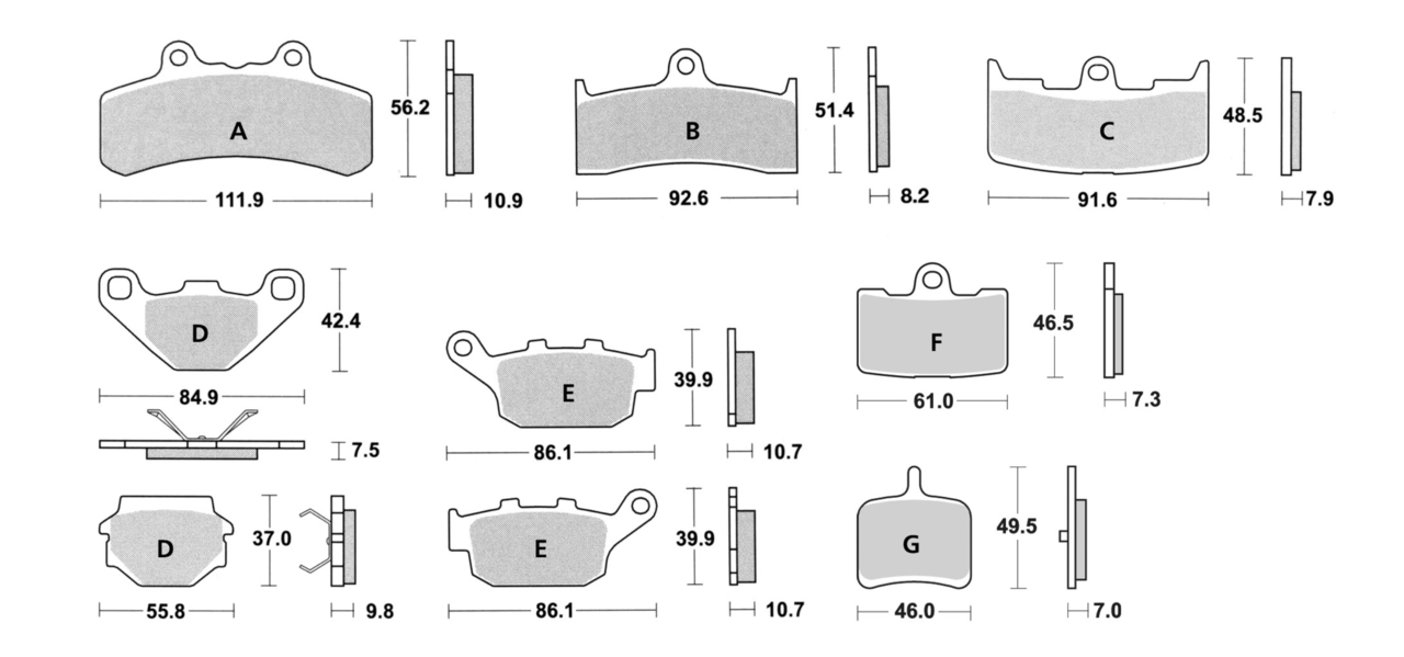 SBS FRONT DISC BRAKE PADS Secondary image