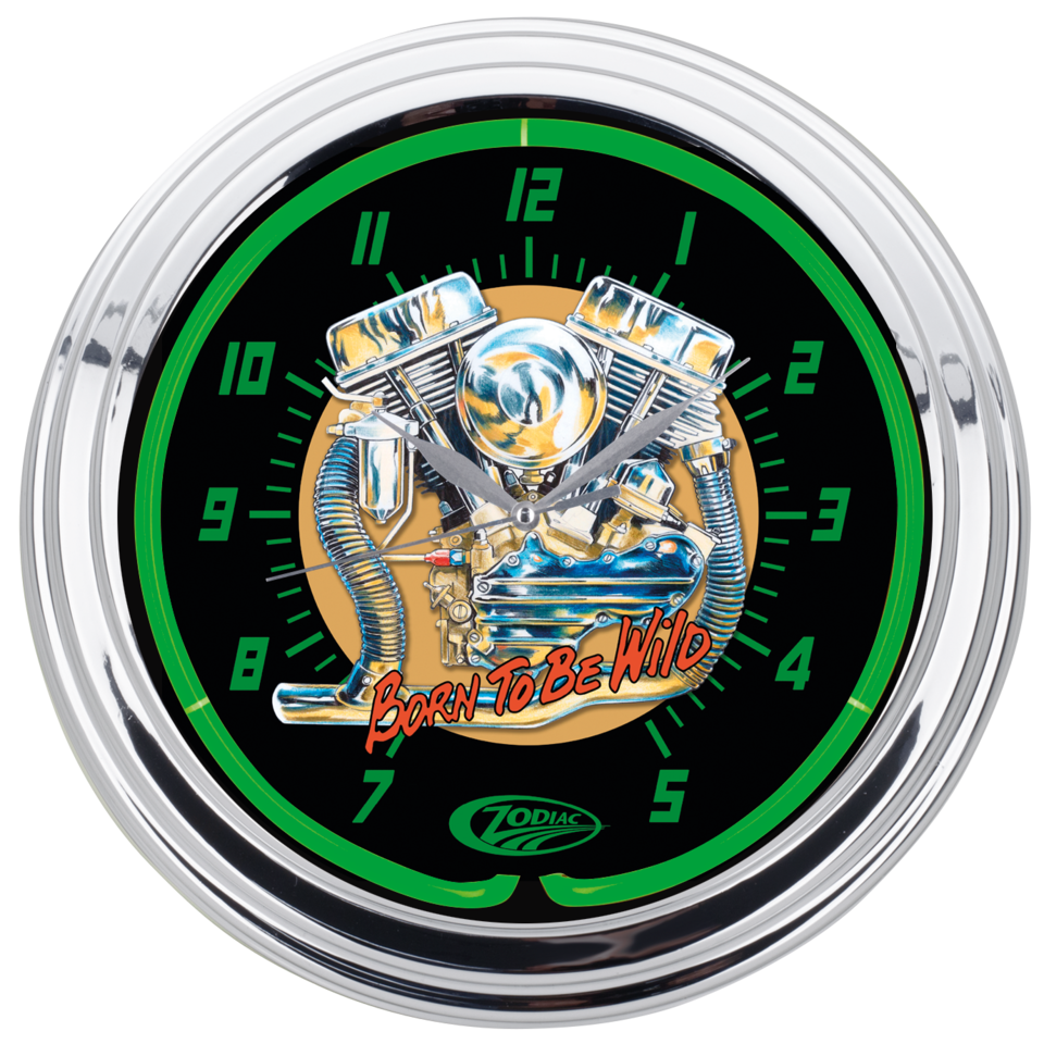ZODIAC NEON WALL CLOCKS - view 1