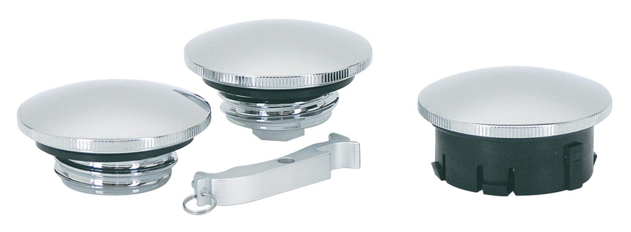 CHROME BILLET "ESSENTIAL" GAS CAPS - view 1 Main image