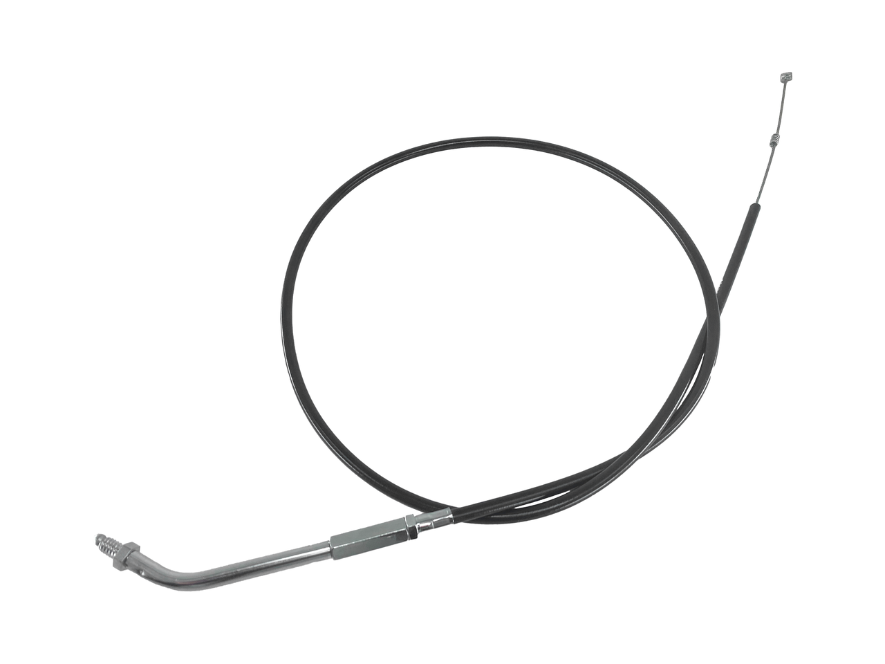 THROTTLE CABLES FOR USE WITH EARLY MIKUNI HS42 AND HSR45 CARBURETORS AND 1986-1995 STYLE THREADED THROTTLE GRIP - view 1