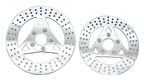 POLISHED STAINLESS STEEL DISC BRAKE ROTORS - view 1