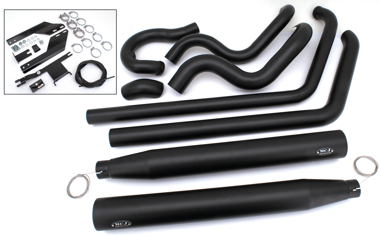 MCJ ADJUSTABLE TRUE DUAL EXHAUST FOR TWIN CAM SOFTAIL - view 1 Main image