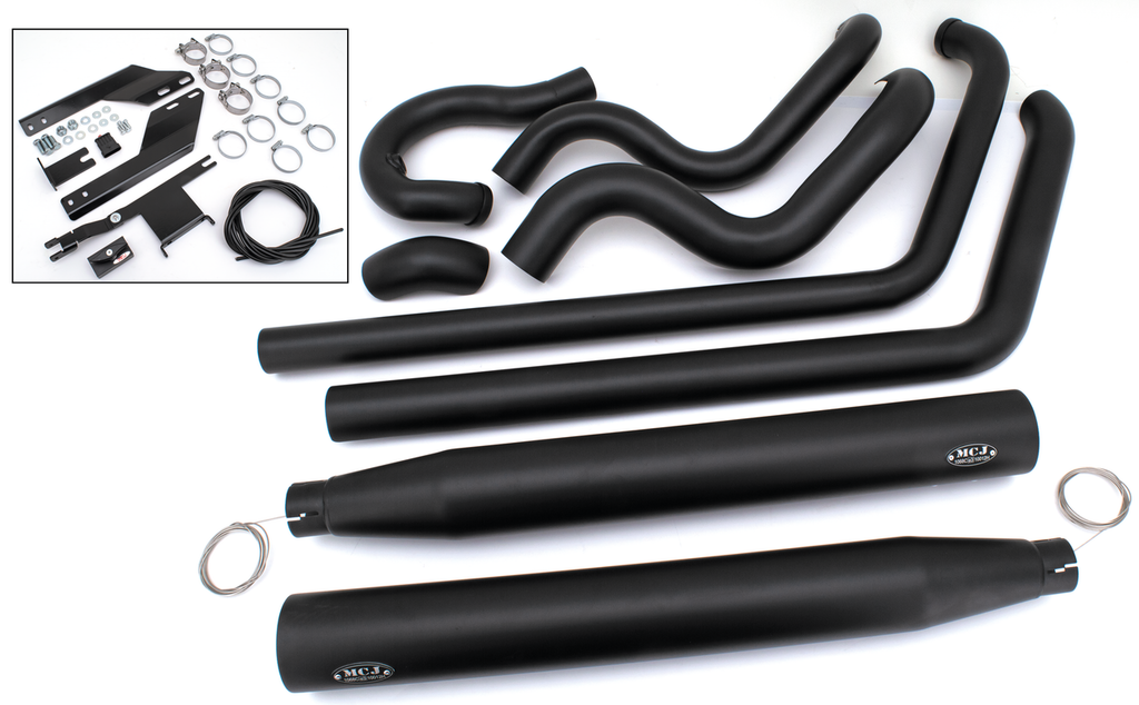 MCJ ADJUSTABLE TRUE DUAL EXHAUST FOR TWIN CAM SOFTAIL - view 1