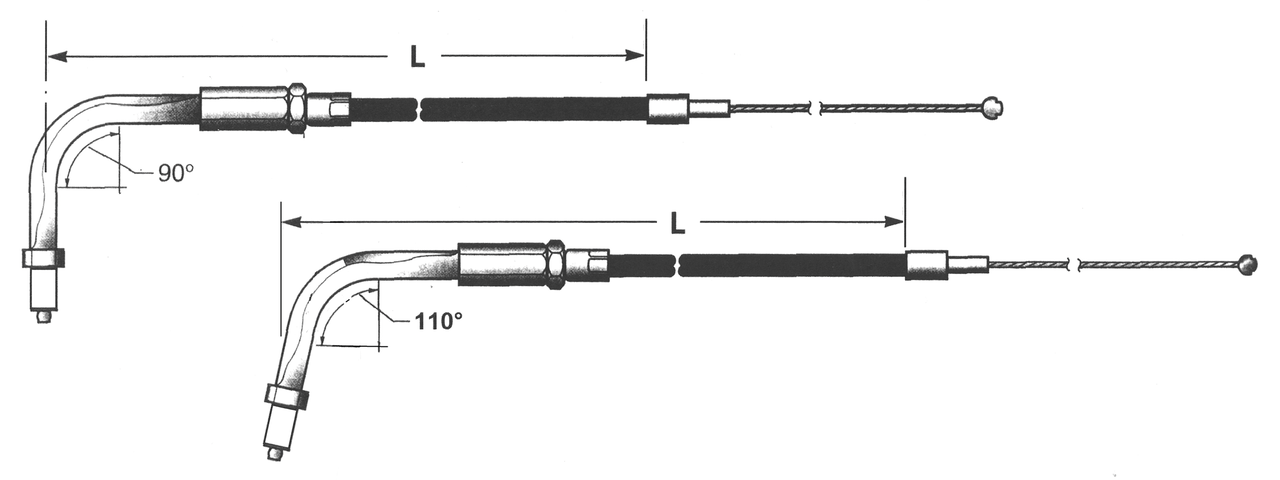 T07 - THROTTLE & IDLE CABLE 2002-2007 TOURING - view 1 Main image