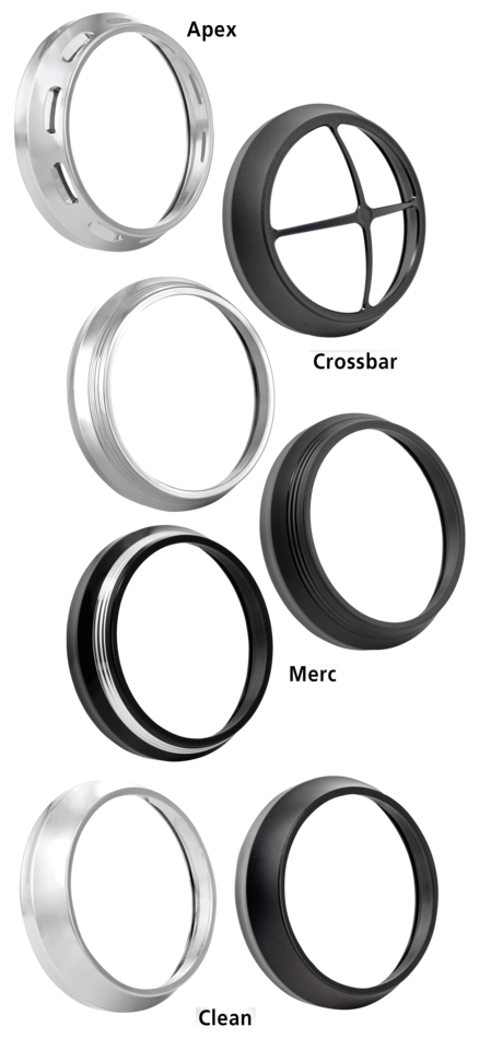 PERFORMANCE MACHINE 7" HEADLIGHT BEZELS - view 1 Main image