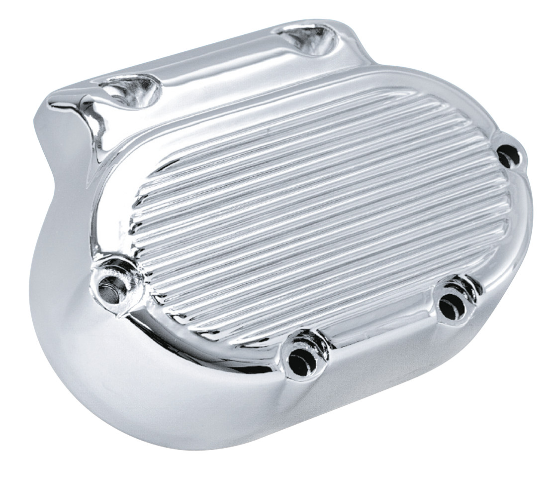 CHROME PLATED FINNED TRANSMISSION SIDE COVER - view 1