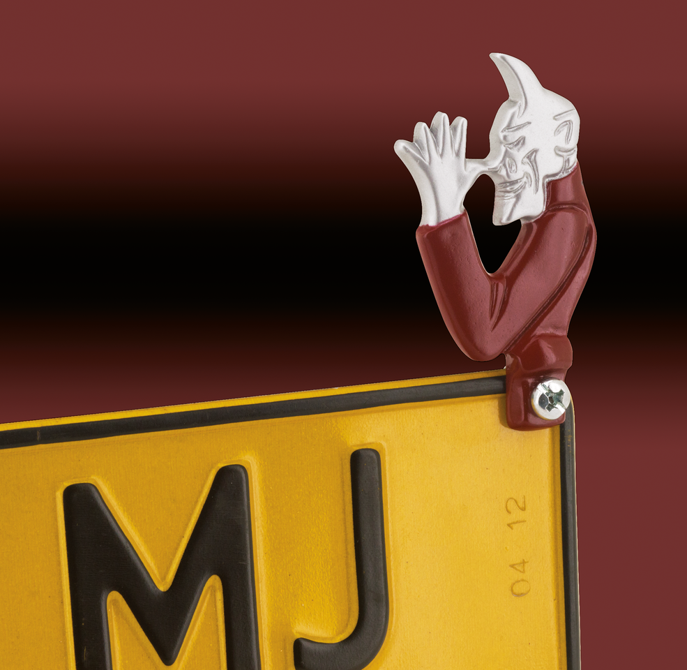 DEVIL LICENSE PLATE TOPPERS & FENDER ORNAMENTS - view 3
